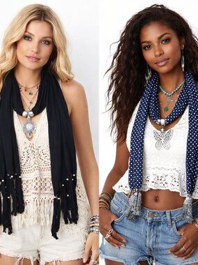 Jeweled Scarf Bundle NWOT